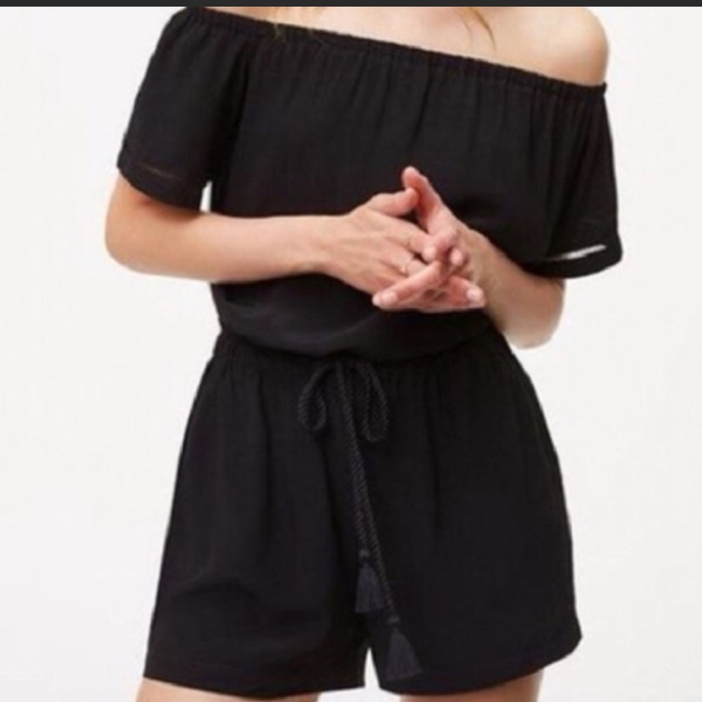 Loft off the shoulder romper